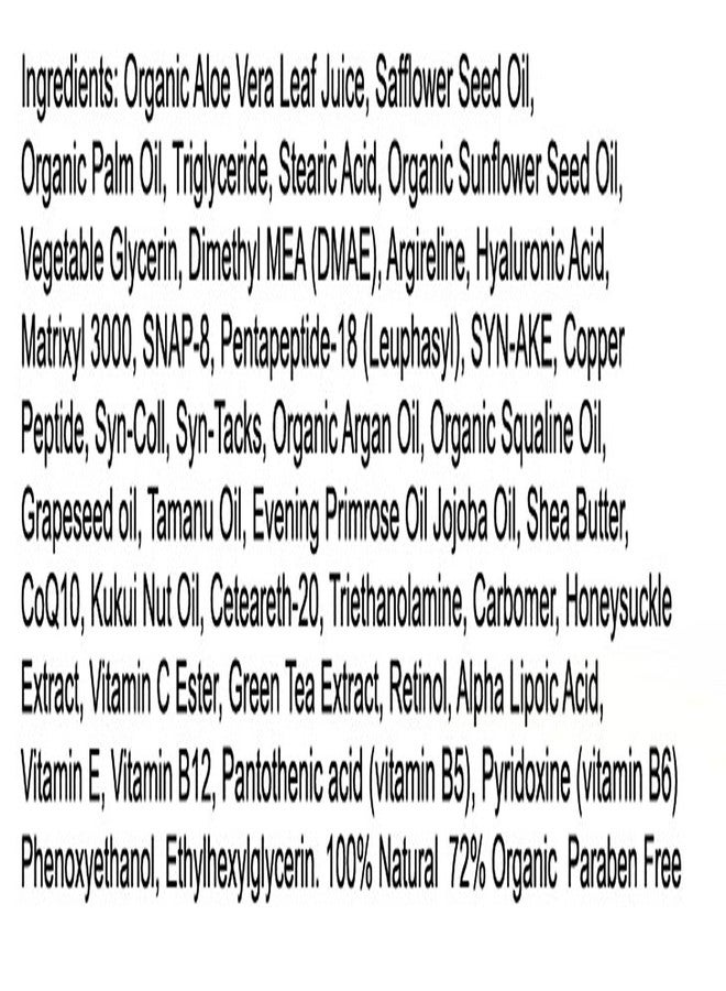 DNA CODE Magic Night Cream-No Needle Alternative-Pure Argireline Peptides Overnight Firming Cream-Argireline, Matrixyl 3000, SNAP-8, Pentapeptide-18 (Leuphasyl), SYN-AKE, Copper Peptide,Syn-Coll, Syn-Tacks - Image 5
